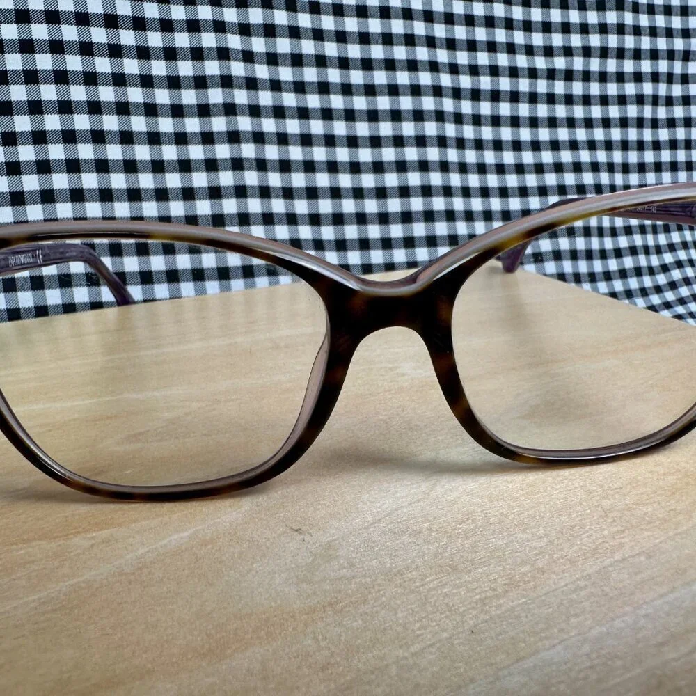 Emporio Armani EA3053 Eyeglasses Square Frames Purple Tortoise Shell